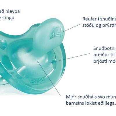 Chicco  PhysioForma  Soft - Silicone Blátt  0-6  mánaða - Image 5