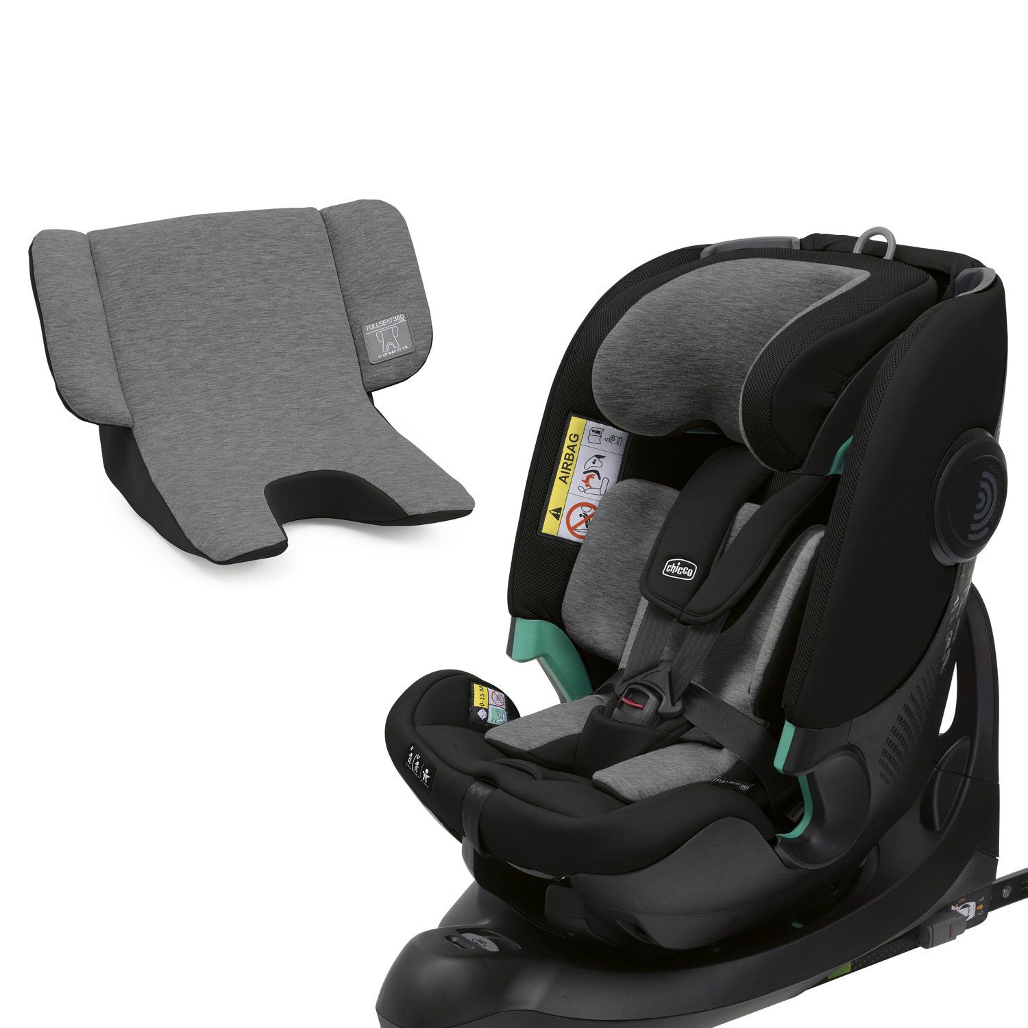 Chicco Full-Seat bílstóll I-size ÁN base 360° fyrir 61-150cm - Svartur - Image 14