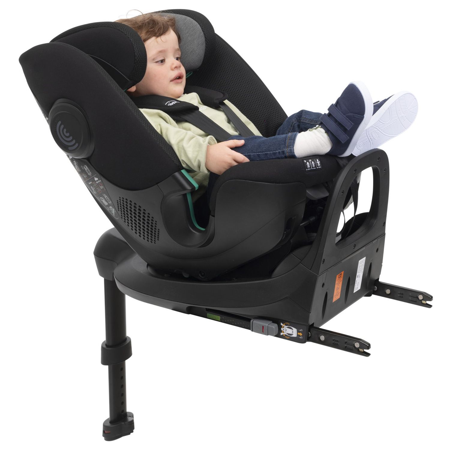 Chicco Full-Seat bílstóll I-size ÁN base 360° fyrir 61-150cm - Svartur - Image 3