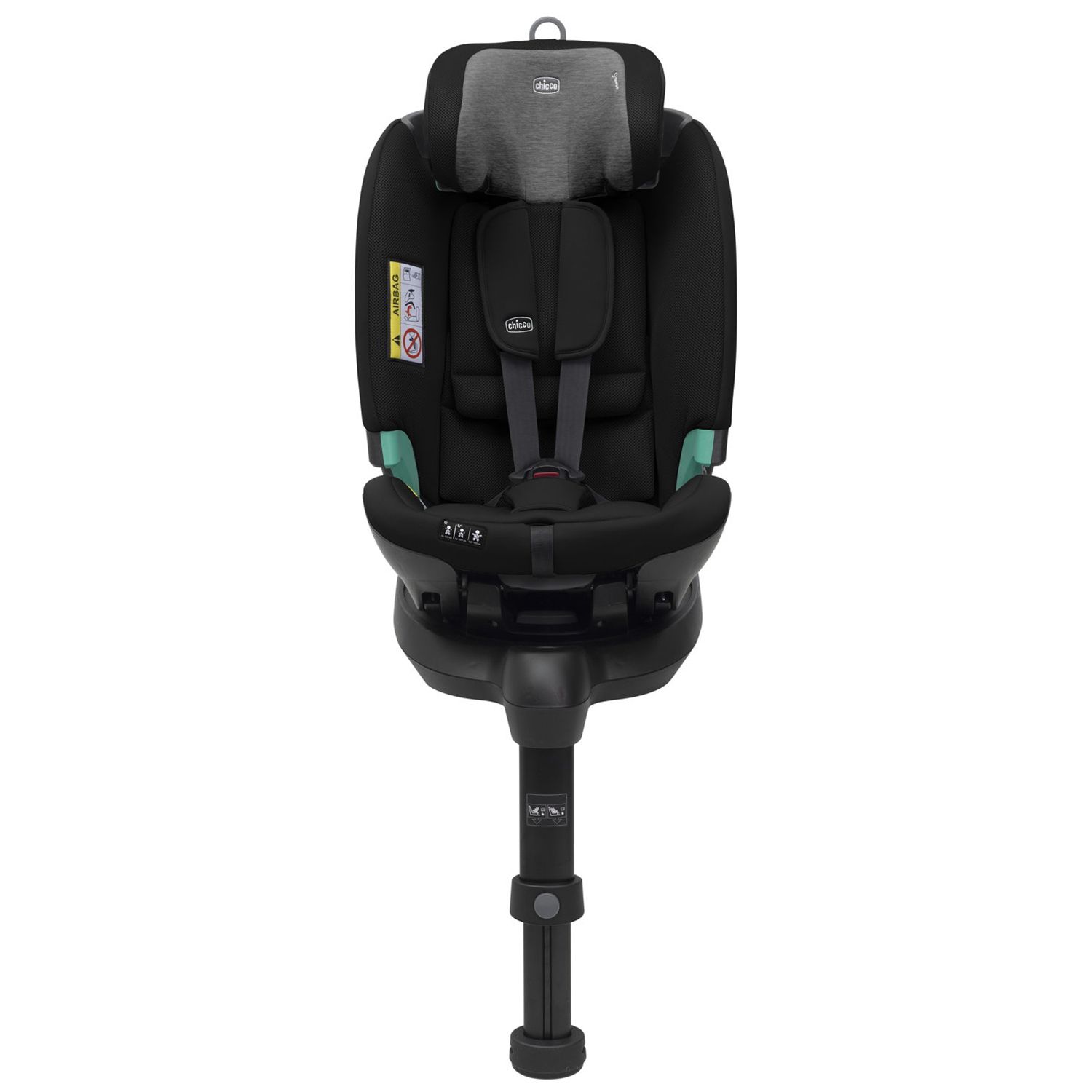 Chicco Full-Seat bílstóll I-size ÁN base 360° fyrir 61-150cm - Svartur - Image 5