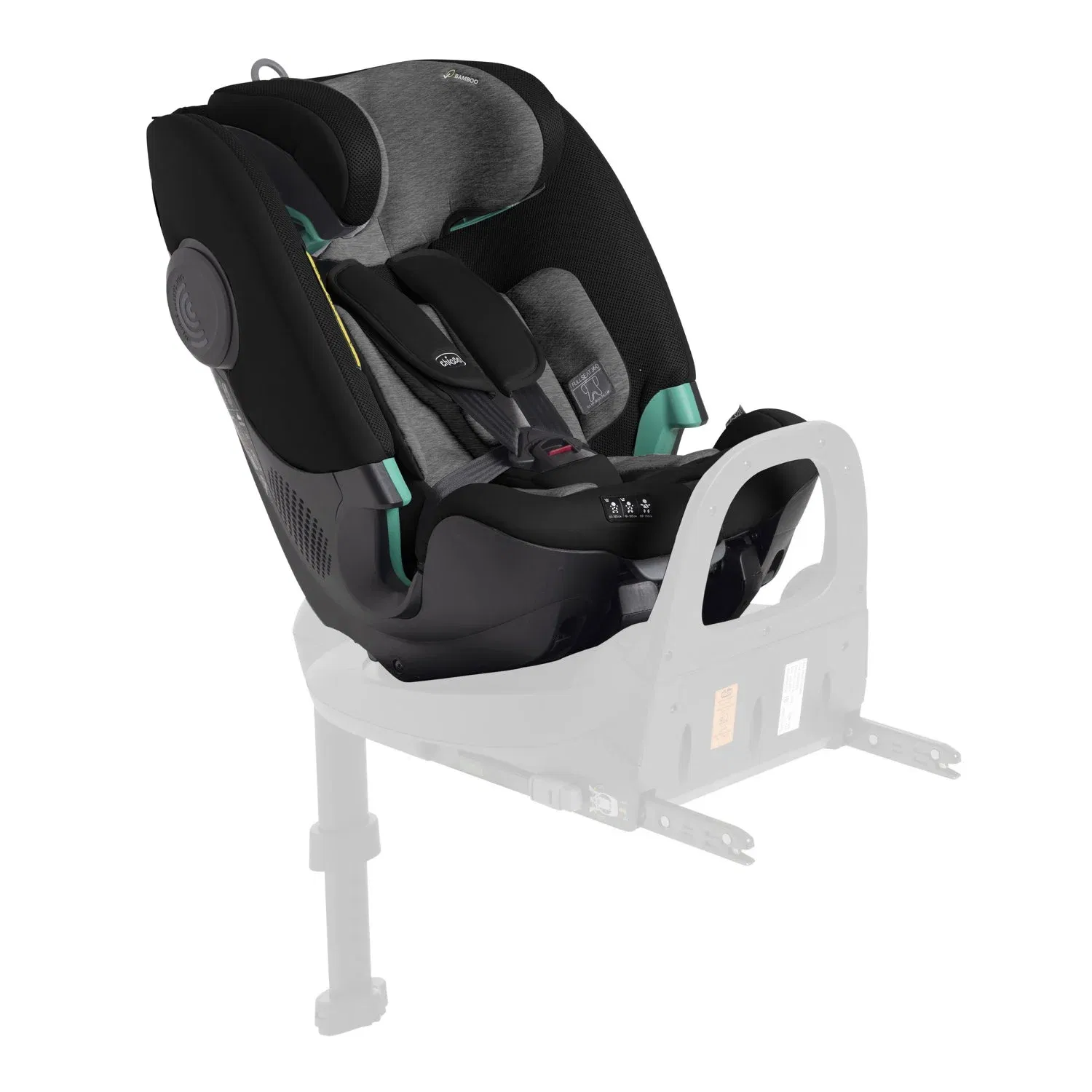 Chicco Full-Seat bílstóll I-size ÁN base 360° fyrir 61-150cm - Svartur
