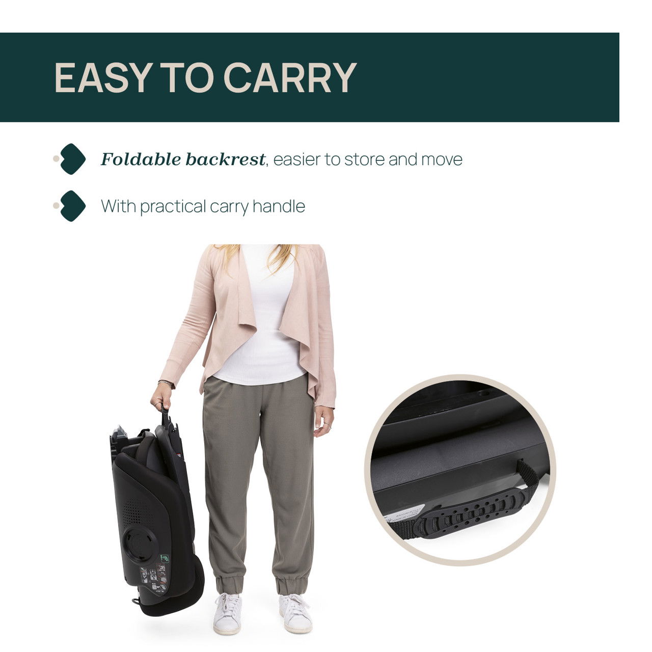 Chicco Fold&Go S bílstóll -100-150cm-Svartur - Forsala 23. janúar - Image 4