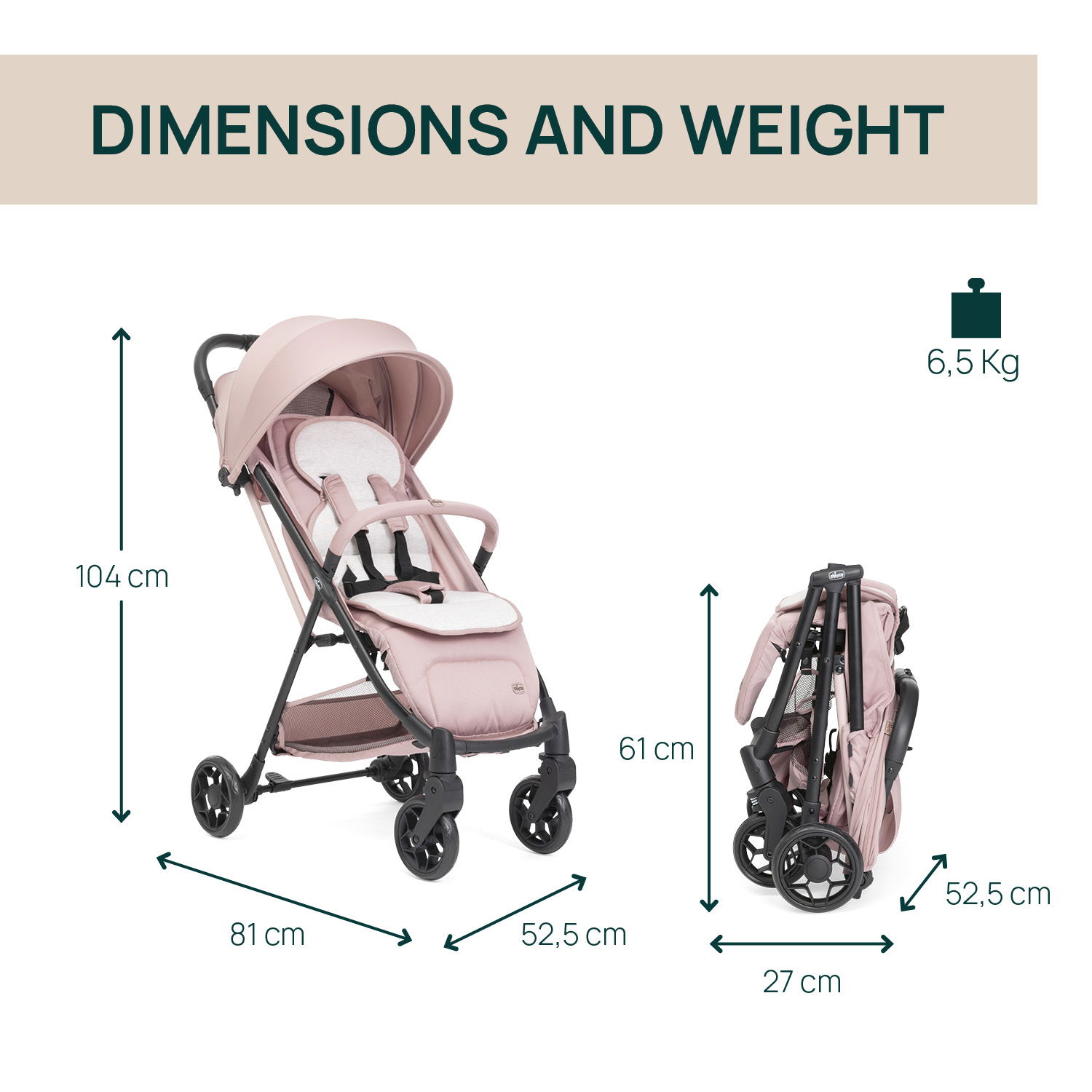 Chicco Taormina kerra 0-22-Blush - Forsala 23. janúar - Image 8