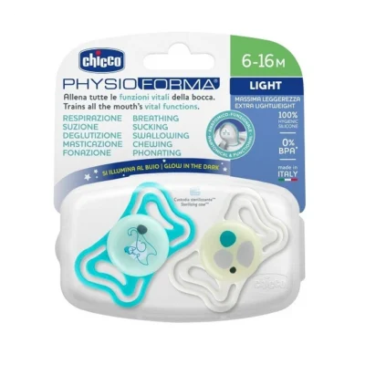 Chicco Chicco Glow in the dark snuð 6-16M 2 í pakka - Image 2