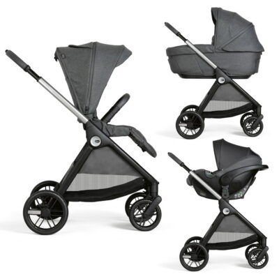Chicco Bellagio kerra  með vagnstykki Svört 0-22kg - Kory bílstóll og 360 isofix base -FORSALA KEMUR 7.OKTOBER